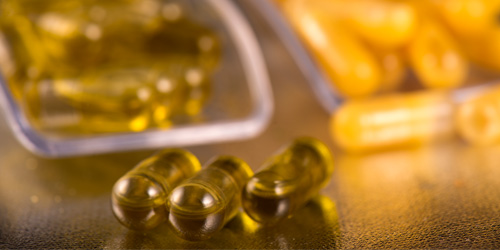 Cannabidiol capsule supplements in gel capsules